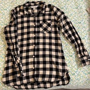 Black and white flannel